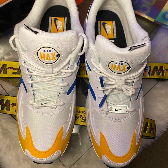 🆕 - Nike ✔️ Air Max 2 - White/University Gold - - Picture 5 of 8